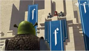 Lord Farquaad S Banner In Shrek Looks Like The Facebook Logo Lord Farquaad Shrek Funny Gif