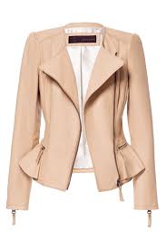 Zara Leather Jacket In Beige Love It Zara Leather Jacket Fashion Zara Leather