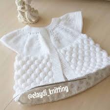 Ahududu Orgu Modeli Ile Bebek Yelegi Yapilisi Baby Knitting Patterns Orgu Ahududu