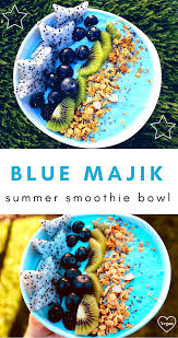 Blue Majik Summer Smoothie Bowl Sister Chives Recipe Smoothie Bowl Recipe Healthy Smoothie Bowls Recipe Easy Breakfast Smoothie Bowl