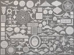 Carved Elements Collection 1 110 Pieces 3d Model Max Obj Mtl Fbx Stl 1 3d Model Model Architecture