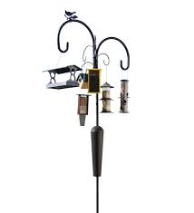 Bird Feeder Pole Systems Accessories Shepherd S Hook Pole System With Squirrel Blocker Plowhearth In 2020 Hanging Bird Feeders Humming Bird Feeders Pole