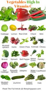 Which Vegetables Are High In Vitamin C Vitamin Rich Foods