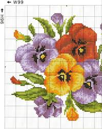 Download from hundreds of free cross stitch patterns and sink your needles into these beautifully intricate designs. Free Cross Stitch Pattern Pansies Diy 100 Ideas