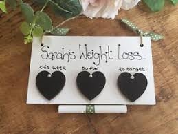 Details About Personalised Weight Loss Plaque Weight Watchers Ww Chalkboard Sign Diet Chart