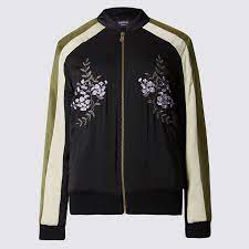 Embroidered Bomber Jacket Limited Edition M S Embroidered Bomber Jacket Coats Jackets Women Bomber Jacket