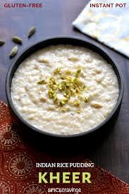 Rice Pudding Kheer In Instant Pot Recipe Rice Pudding Kheer Recipe Indian Rice Pudding