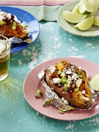 Baked Sweet Potatoes Avocado Queso Fresco Baking Sweet Vegetable Recipes Avocado Recipes