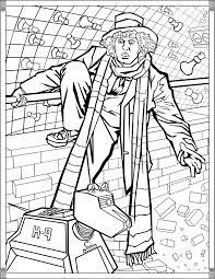 Doctor who coloring pages printable coloring sheet 99coloring com the twelfth doctor from doctor who coloring page 7 free doctor who fan art coloring books (plus bonus coloring Doctor Who Wibbly Wobbly Timey Wimey Coloring Pages Printables Fun Com Blog