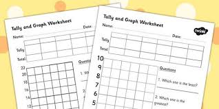 tally and graph worksheet template tally template graph