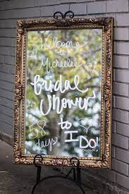 Bridal Shower Welcome Sign Hand Lettered Gold Mirror 58 Days Till I Do Bridal Shower Signs Bridal Shower Mirror Sign Bridal Shower Welcome Sign