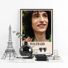 Finn Wolfhard Actor Singer Print Poster Modern Wall Art Pictures Canvas  Painting Fans Room Home Decoration