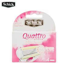 Schick quattro power razor shaving blades refill 4 pack cartridges sealed pack. Schick Quattro For Women Refill 4 For Razor And Blades Women Pink Lazada Ph