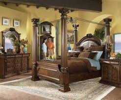 Ashley Casa Mollino Collection California King Four Poster Canopy Bed King Bedroom Sets Bedroom Sets Master Bedroom Furniture