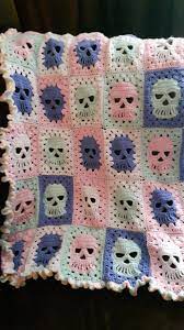 Perfect for dreaming up baby blankets want more free modern blanket patterns? Imgur Crochet Skull Patterns Crochet Skull Crochet Square Patterns
