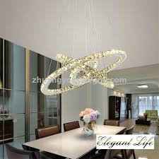 Modern tiered wood led chandelier decoration circular ring acrylic pendants lamp. Supply Modern Simple Line Cut Crystal Light Led Circular Crystal Chandelier Creative Romantic Dining Room Crystal Chandelier