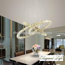 Below is a list of 20 assorted crystal chandeliers in dining rooms that i think you would love. Supply Modern Simple Line Cut Crystal Light Led Circular Crystal Chandelier Creative Romantic Dining Room Crystal Chandelier