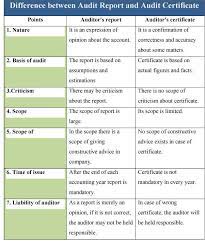 difference between audit report and certificate accounting principles how to express feelings what are company financial statements