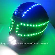 Do led lights help plants grow? Hot Sale Led Luminous Growing Helmet Led Party Christmas Light Up Halloween Robot Helmet Headwear Glow Party Supplies Up Halloween Christmas Lights