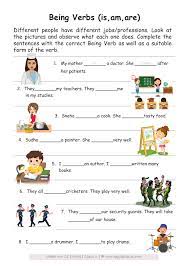 In grade 1, students often acquire words by looking at pictures.in these worksheets, students see three pictures and are asked to circle the picture that matches the word. English Worksheets Grade 1 Chapter Verbs Key2practice Workbooks