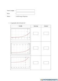 Gambar grafik fungsi eksponen berupa kurva mulus. Latihan Soal Grafik Fungsi Eksponen Worksheet