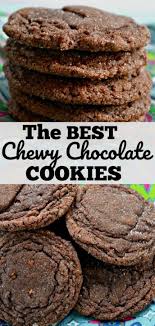 Chewy Chocolate Cookies Recipe Chewy Chocolate Cookies Easy Cookie Recipes Baking Recipes