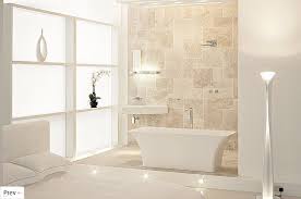 Modern bathroom decor does not have to mean sharp corners, chrome and a white palette. Modern Beige And White Bathroom Novocom Top
