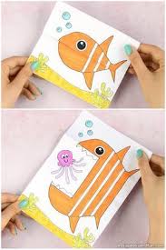 Kann man das nest mit moos füllen. Surprise Big Mouth Fish Printable Fish Crafts Summer Crafts For Kids Preschool Crafts