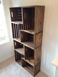 Ways To Diy Furniture Painted Furniture Ideas Bookshelves Diy Crate Bookshelf Wood Crate Shelves