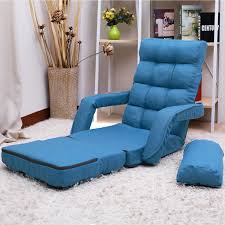 A cozy floor chair with back support, this comes with 14 different adjustments to give you the comfort you desire. Modern Floor Couch Chair Set Foldable Floor Cushions Seating Lazy Sofa For Adults Teens Kids Floor Chairs With 5 Angle Adjustable Back Support Armrests And A Pillow For Reading Gaming Blue Q6289