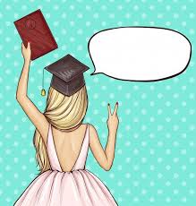 Download Graduate Girl In Graduation Cap With Diploma For Free In 2021 Cartoon Drawings Digital Art Girl Graduation Girl