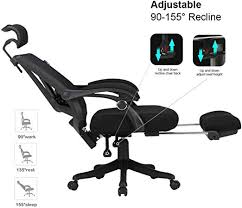 Hbada Reclining Office Desk Chair Adjustable High Back Ergonomic Computer Mesh Recliner White Home Office Chairs W Ergonomics Home Office Chairs Desk Chair