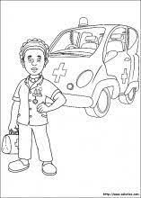 helene l infirmiere sam le pompier coloriage oeil d&#x00027;agamotto