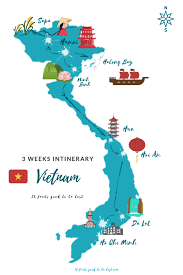 3 Week Vietnam Itinerary With A Map Itfeelsgoodtobelost Com Vietnam Itinerary Vietnam Map Vietnam Travel Guide