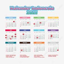 Das aktuelle kalenderblatt für den 5. Colorful Kalender Indonesia 2021 Kalender Calendar Kalender Indonesia Png And Vector With Transparent Background For Free Download