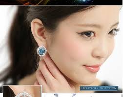 Hope Diamond Earrings Blue Diamond Cz Heritage Jewelry