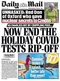 Daily mail 1 june 2021 teknologi. Daily Mail Front Page 1st Of June 2021 Tomorrow S Papers Today