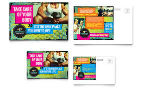 Friend passport size & post card size both are different size. Strength Training Postcard Template Word Publisher