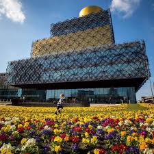 Beautiful Spring Day At The Birmingham Library Birmingham England Birmingham Library Birmingham Uk