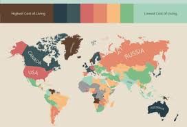 Infographic The Cost Of Living Around The World Cost Of Living World Countries Of The World