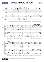 Enjoy the song river flows in you arranged by best piano tutorials! River Flows In You Yiruma Sheet Music For Piano Piano Four Hand Musescore Com