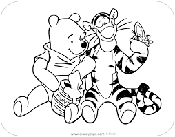 Eeyore and friends from winnie the pooh. Winnie The Pooh Tigger Coloring Pages Disneyclips Com