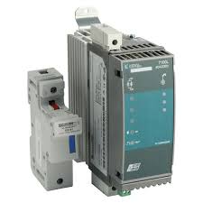 A solid state relay (ssr) is an electronic switching device that switches on or off when an external voltage (ac or dc) is applied across its control terminals. Eurotherm 7100l 40a 48 250v 1ph Solid State Contactor Dc Logic Input Fuse Temperature Controls