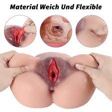 Realistic 3D butt sex doll Vagina Anal Double Channels Deep Pussy