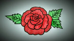 How To Draw A Rose Easy Tutorial Draw A Simple Rose Flower Youtube • draw a circle on the size you want your flower to be • then draw a slightly curved stem and along the curves draw some leaves having wavy structure advancing. how to draw a rose easy tutorial draw a simple rose flower