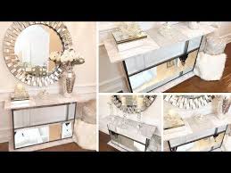 Diy Mirror Entryway Table 2019 Dollar Tree Diy Glam Mirror Furniture Youtube Glam Mirror Diy Mirror Mirrored Furniture