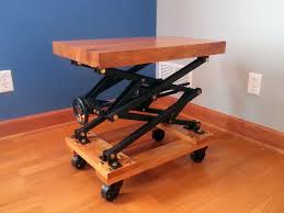 Industrial Style Scissor Lift End Table Industrial Design Furniture Industrial Style Lift Table