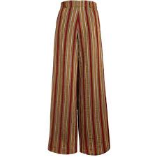 Black And Yellow Striped Palazzo Pants The Bee S Sneeze Mustard With Red Velvet Stripes Palazzo Trousers 280 Liked On Polyvore Featuring Pants Mustard Yellow Pants Red Trousers Yellow Pants