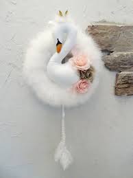 White Swan Wall Decoration Swan Wall Decor Nursery Wall Hanging Baby Girl Room Decor Nursery Swa Baby Girl Room Decor Swan Decor Girls Room Decor