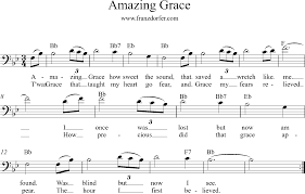 1) von friedrich ernst fesca, die dieser 1822 ursprünglich zu friedrich („maler) müllers text soldatenabschied (heute scheid ich, morgen wandr' ich) geschrieben hatte. Basschlussel Amazing Grace Bb